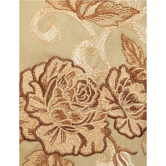 L'AGENCE Venus Floral-Embroidered Double-Breasted Trench Coat in Tan 2 - Picture 5 of 7